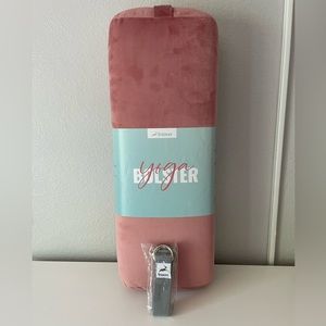 Pink Yoga Bolster and Strap